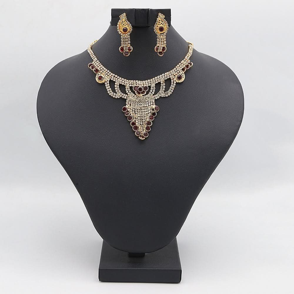 Women's Jewellery Set - Maroon, Women, Jewellery Set, Chase Value, Chase Value