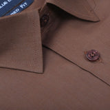 Men's Formal Shirt - Dark Brown, Men, Shirts, Chase Value, Chase Value