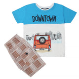 Boys Short Suit - Blue, Kids, Boys Sets And Suits, Chase Value, Chase Value