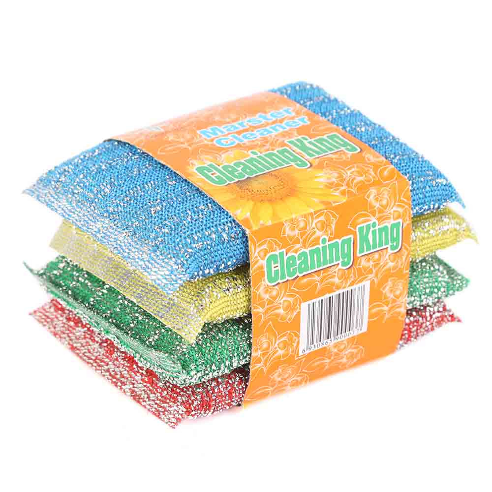 Kitchen Dishwashing Spong 4 Pcs - Multi, Home & Lifestyle, Kitchen Tools And Accessories, Chase Value, Chase Value