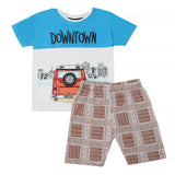 Boys Short Suit - Blue, Kids, Boys Sets And Suits, Chase Value, Chase Value