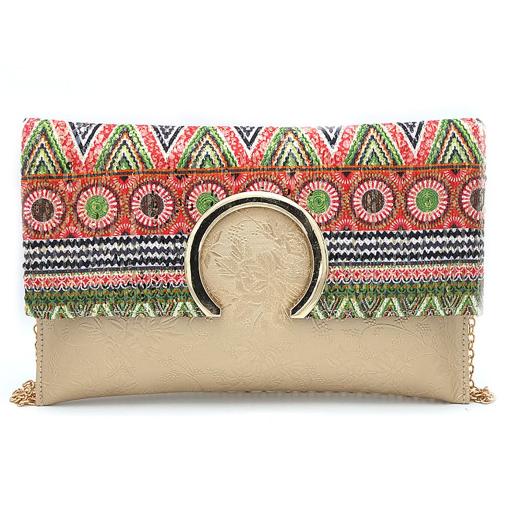 Women's Clutch 6471 - Golden, Women, Clutches, Chase Value, Chase Value