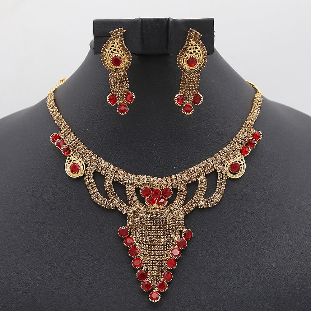 Women's Jewellery Set - Red, Women, Jewellery Set, Chase Value, Chase Value