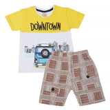 Boys Short Suit - Yellow, Kids, Boys Sets And Suits, Chase Value, Chase Value