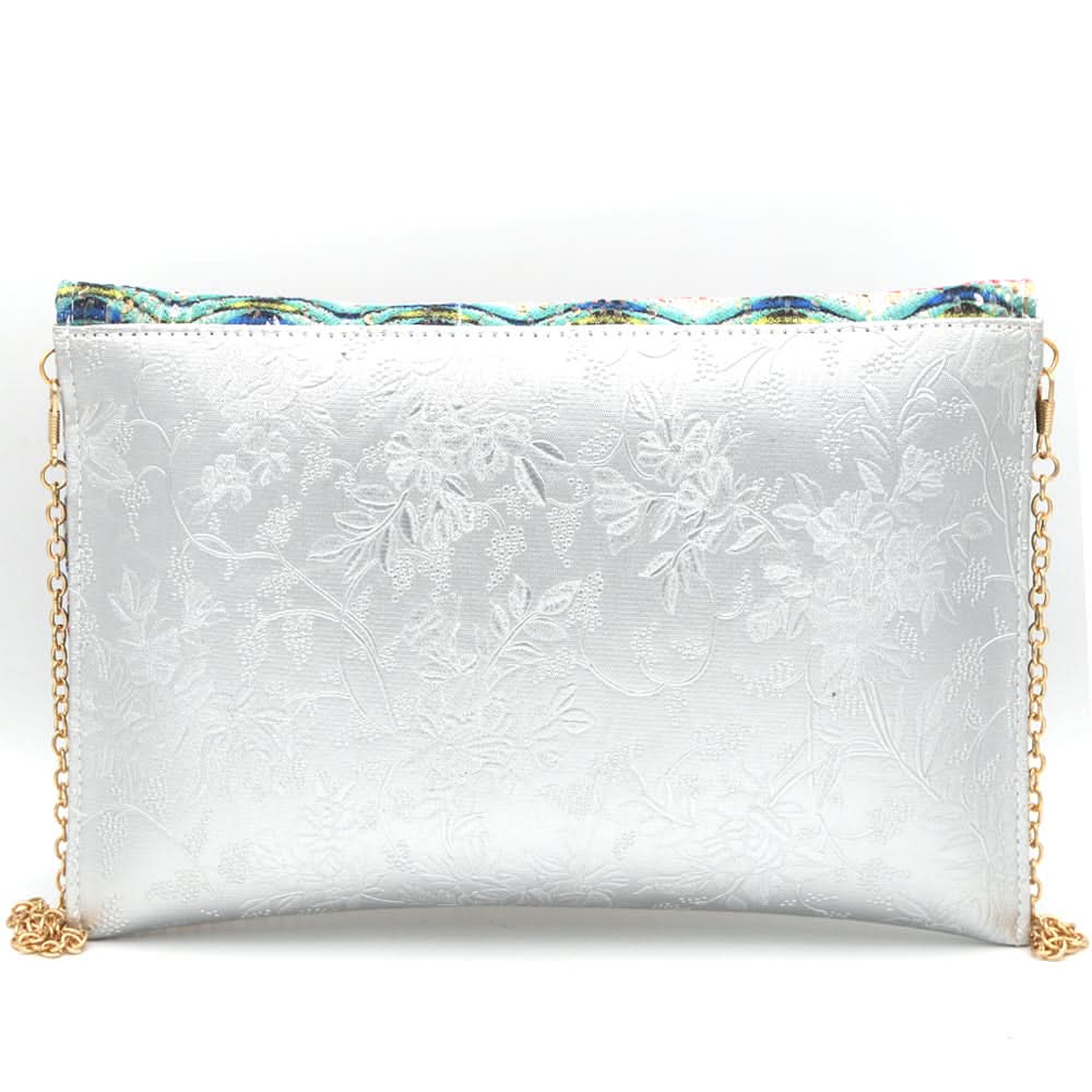 Women's Clutch 6471 - Silver, Women, Clutches, Chase Value, Chase Value
