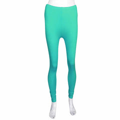 Women's Plain Tights - Sea Green, Women, Pants & Tights, Chase Value, Chase Value