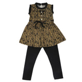 Girls Half Sleeves Tight Suit - Olive Green, Kids, Girls Sets And Suits, Chase Value, Chase Value