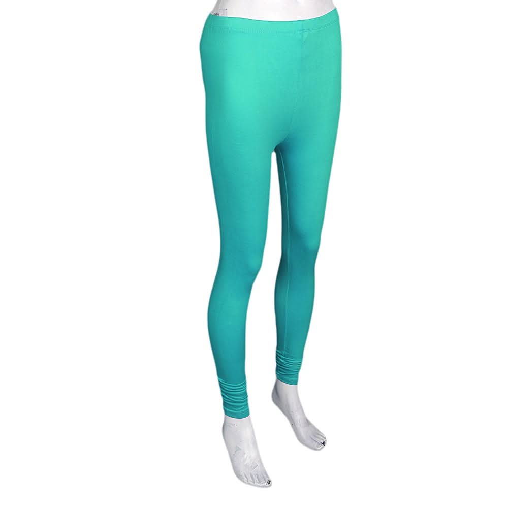 Women's Plain Tights - Sea Green, Women, Pants & Tights, Chase Value, Chase Value