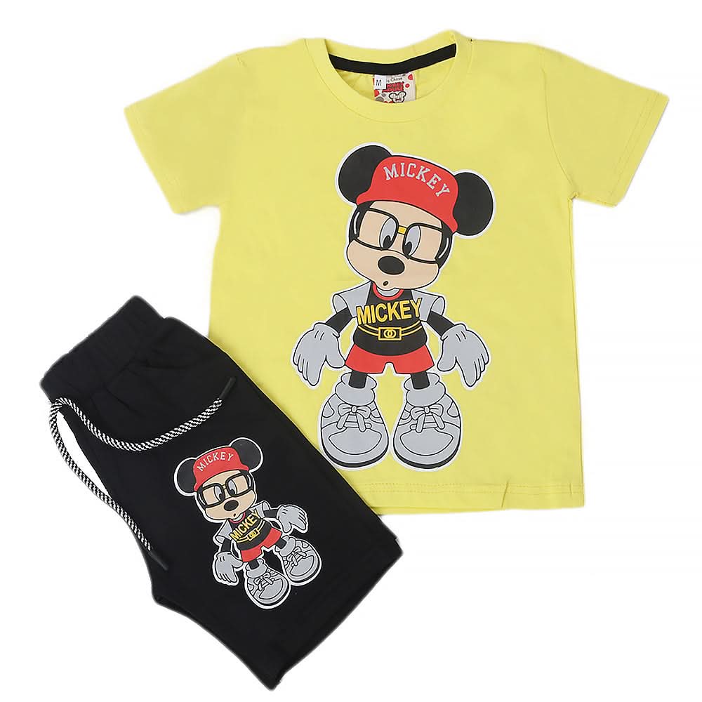 Boys Short Suit - Yellow, Kids, Boys Sets And Suits, Chase Value, Chase Value