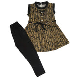 Girls Half Sleeves Tight Suit - Olive Green, Kids, Girls Sets And Suits, Chase Value, Chase Value