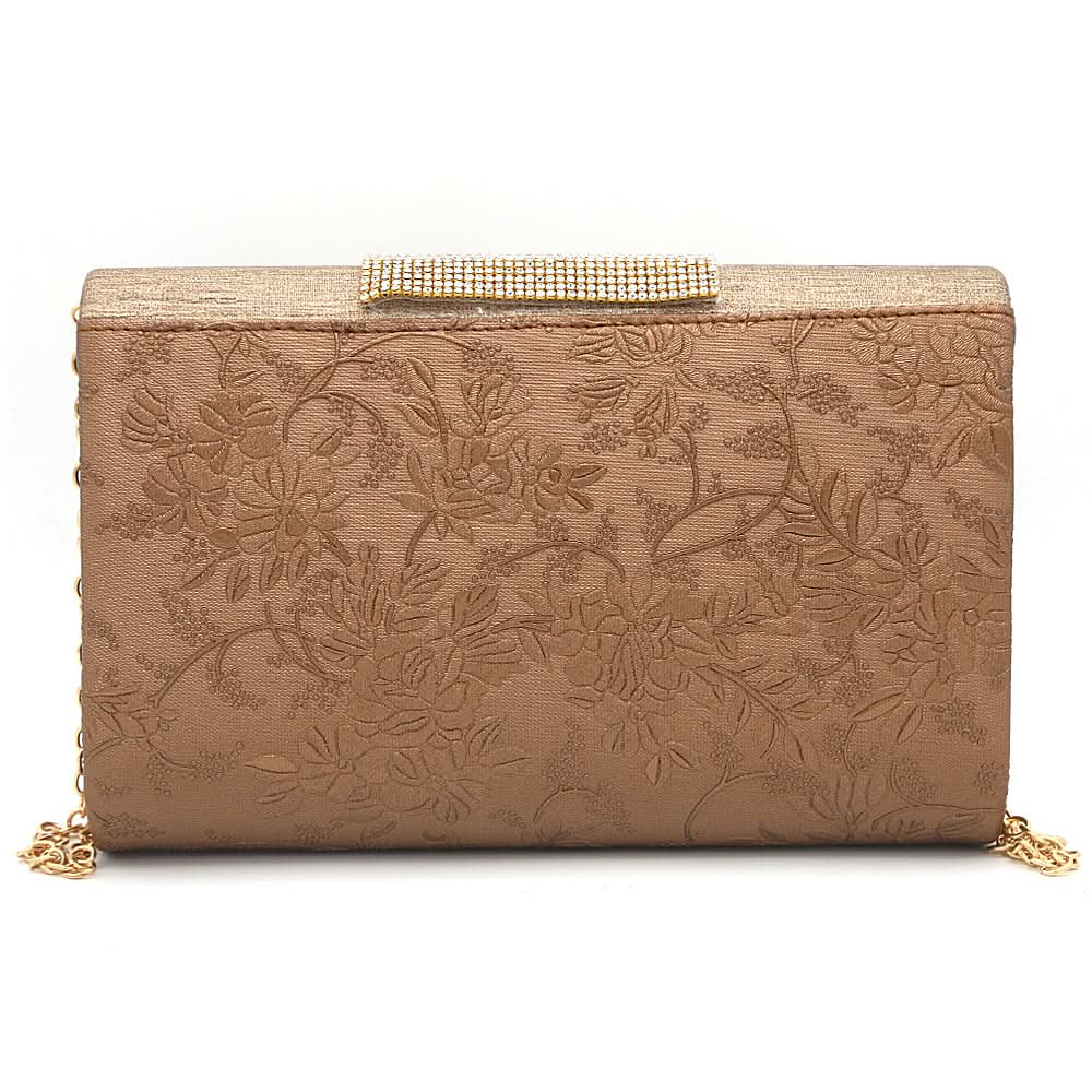 Women's Bridal Clutch 6879 - Brown, Women, Clutches, Chase Value, Chase Value