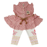 Newborn Girls Half Sleeves Suit - Tea Pink, Newborn Girls Sets & Suits, Chase Value, Chase Value