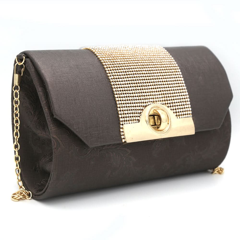 Women's Bridal Clutch 6879 - Coffee, Women, Clutches, Chase Value, Chase Value
