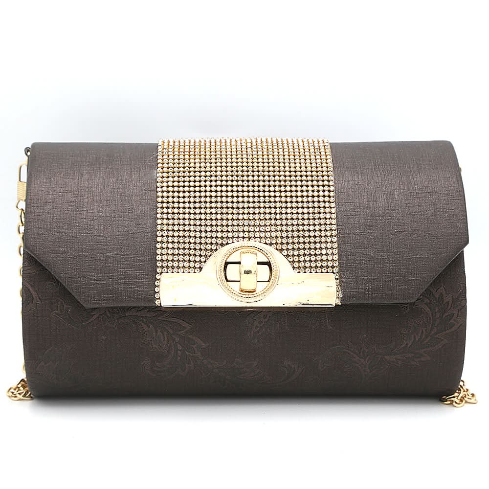 Women's Bridal Clutch 6879 - Coffee, Women, Clutches, Chase Value, Chase Value