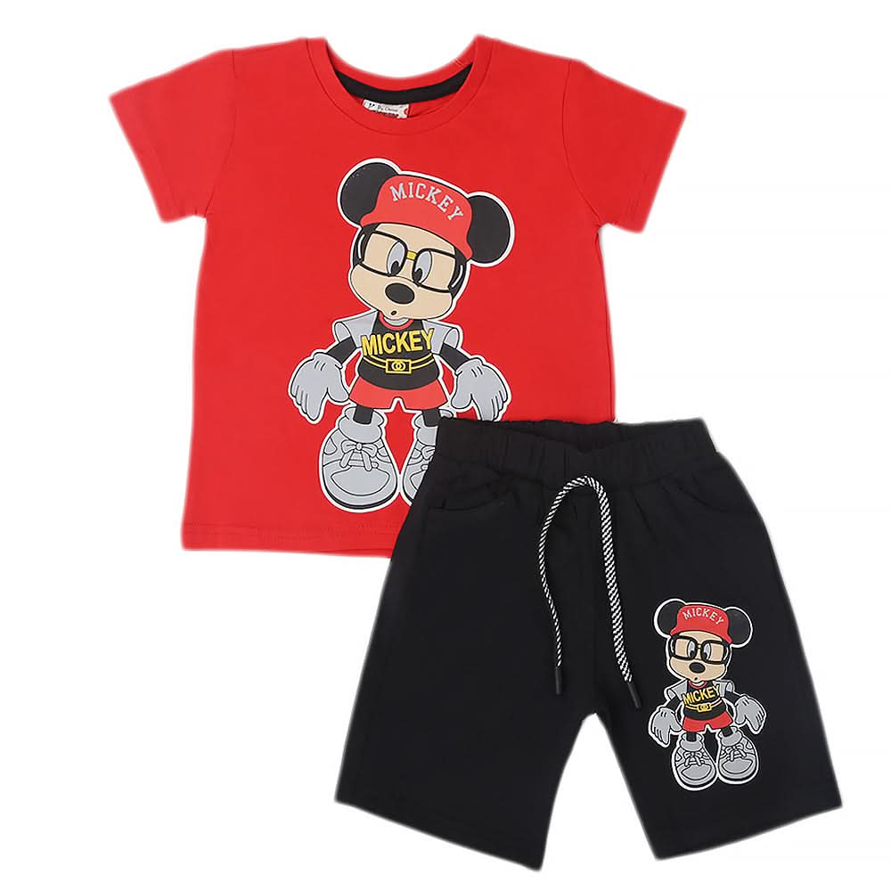Boys Short Suit - Red, Kids, Boys Sets And Suits, Chase Value, Chase Value