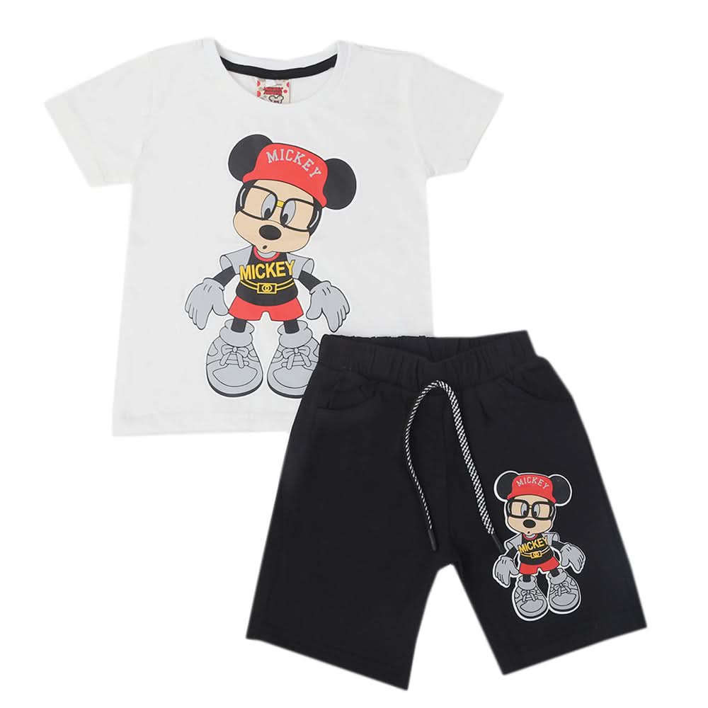 Boys Short Suit - White, Kids, Boys Sets And Suits, Chase Value, Chase Value