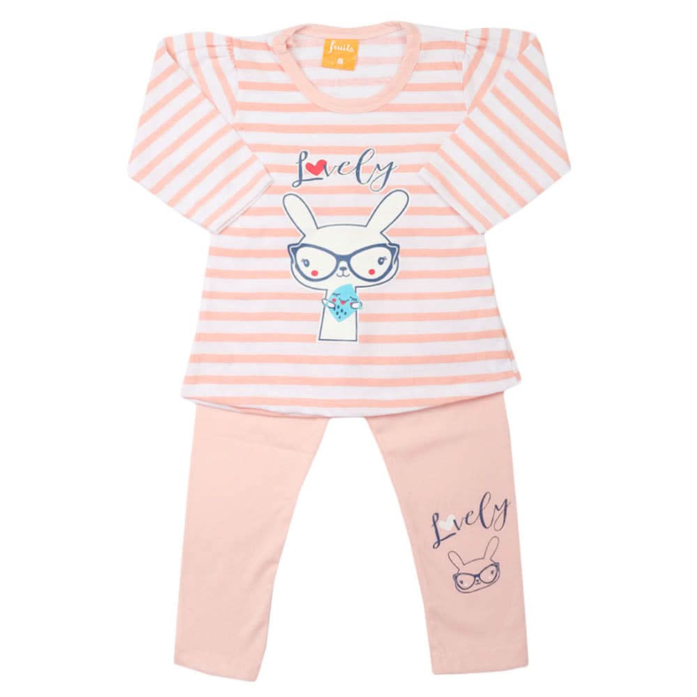 Girls Full Sleeves Suit - Peach, Girls Suits, Chase Value, Chase Value