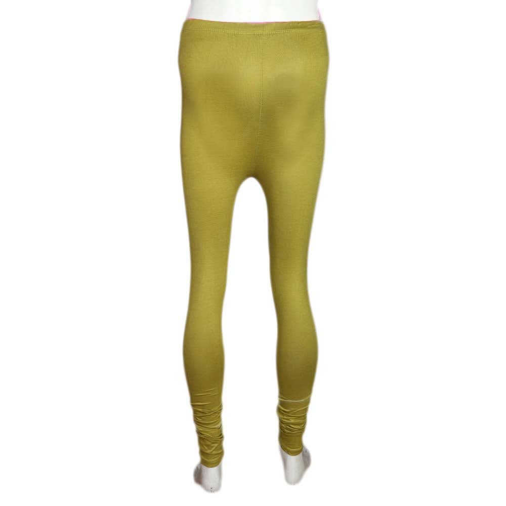 Women's Plain Tights - Mehandi, Women, Pants & Tights, Chase Value, Chase Value