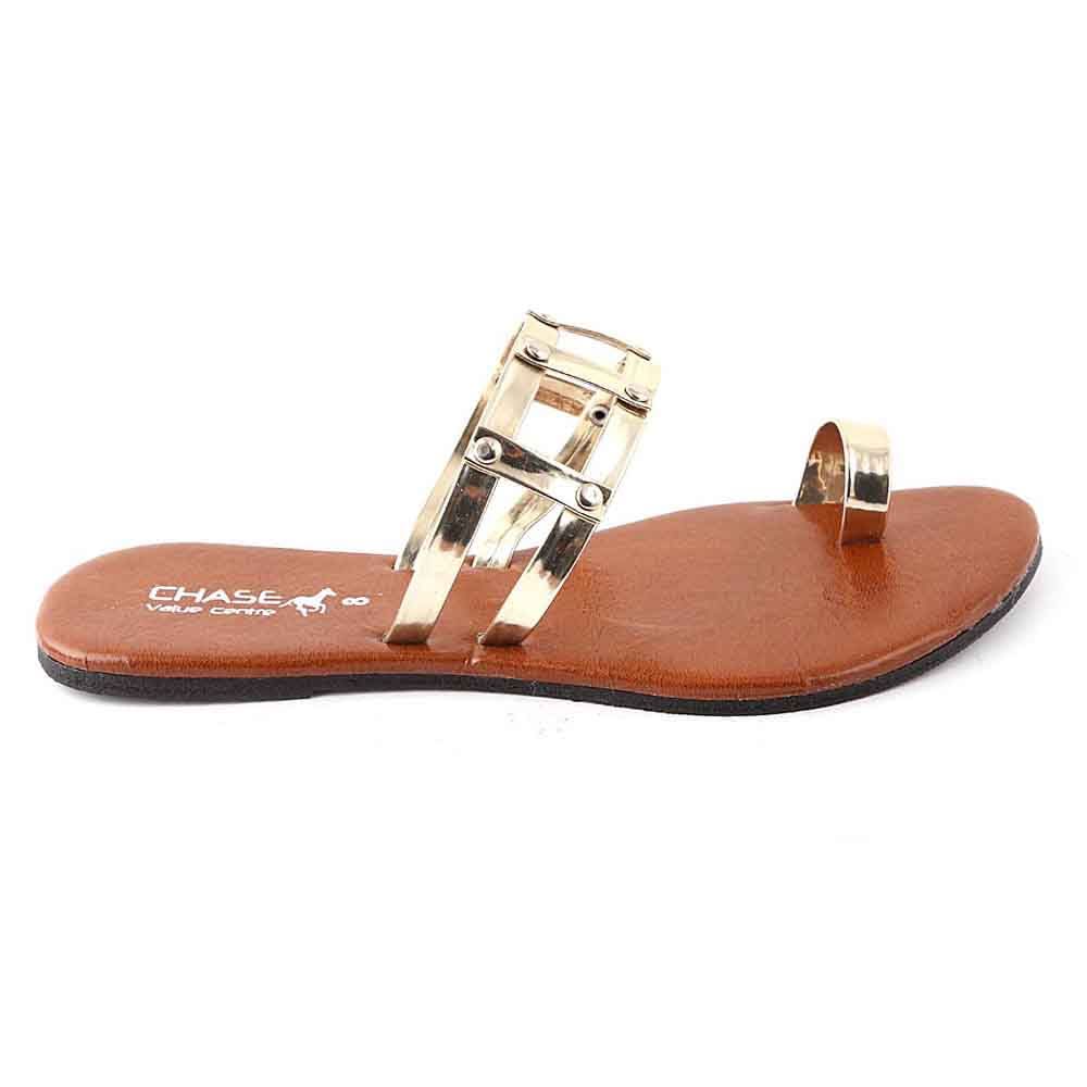 Women's Slipper (R-90) - Golden, Women, Slippers, Chase Value, Chase Value