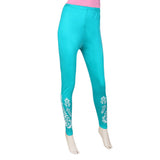 Women's Printed Tight- Sea Green, Women, Pants & Tights, Chase Value, Chase Value