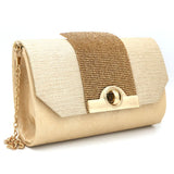 Women's Bridal Clutch 6879 - Golden, Women, Clutches, Chase Value, Chase Value