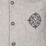 Men's Fancy Jute Waist Coat - Beige, Men, Waist Coats, Chase Value, Chase Value