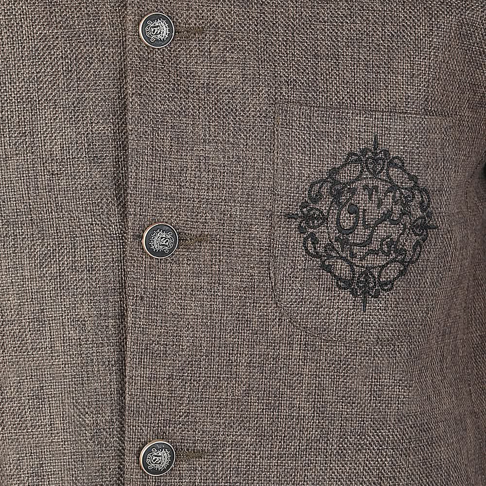 Men's Fancy Jute Waist Coat - Olive Green, Men, Waist Coats, Chase Value, Chase Value