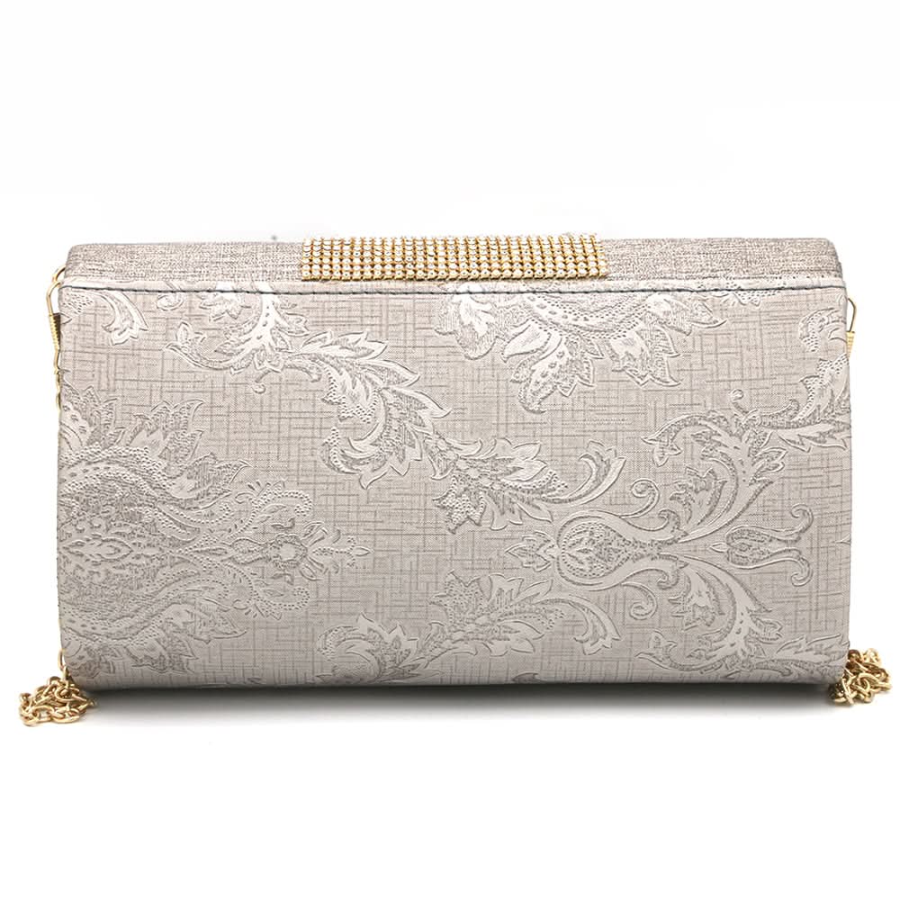 Women's Bridal Clutch 6879 - Grey, Women, Clutches, Chase Value, Chase Value