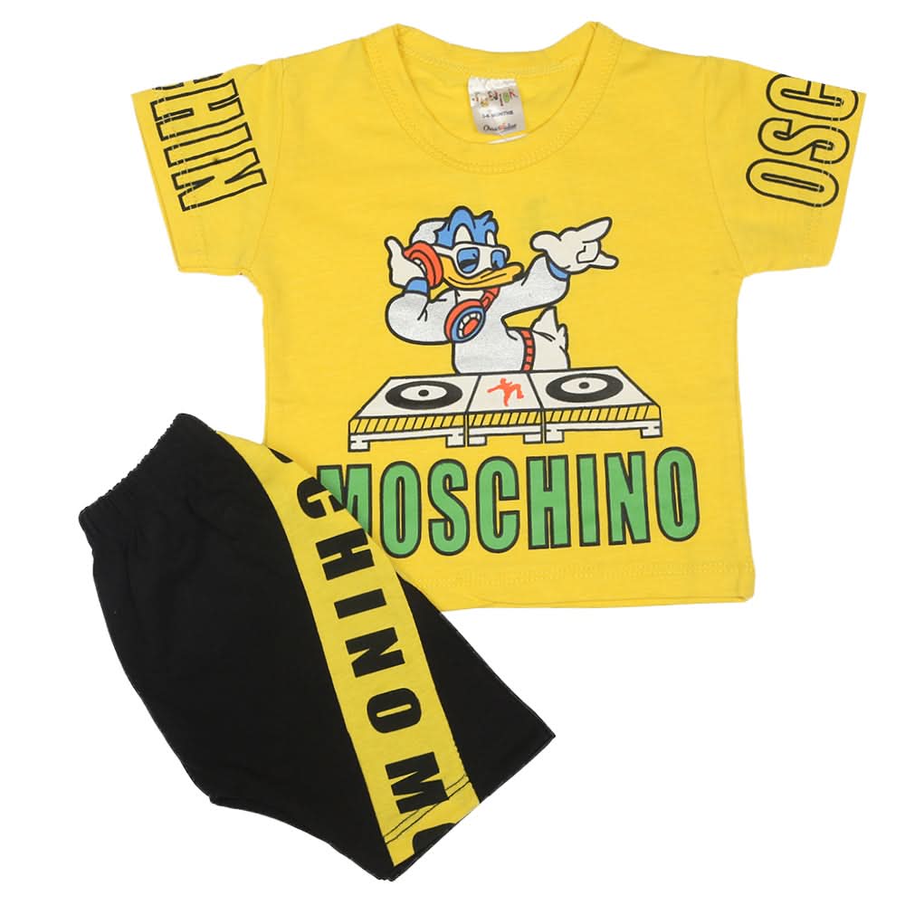 Newborn Boys Half Sleeves Suit - Yellow, Kids, Newborn Boys Sets And Suits, Chase Value, Chase Value