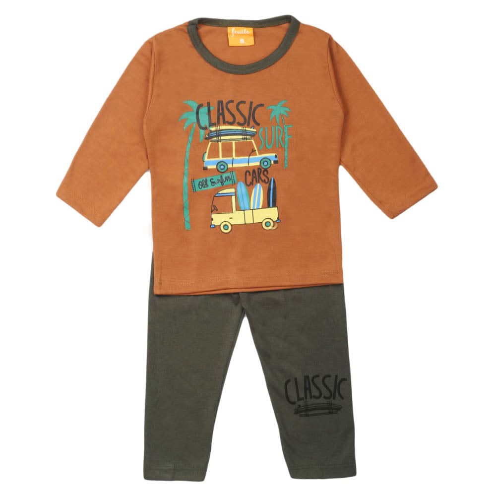 Boys Full Sleeves Suit - Brown, Boys Sets & Suits, Chase Value, Chase Value