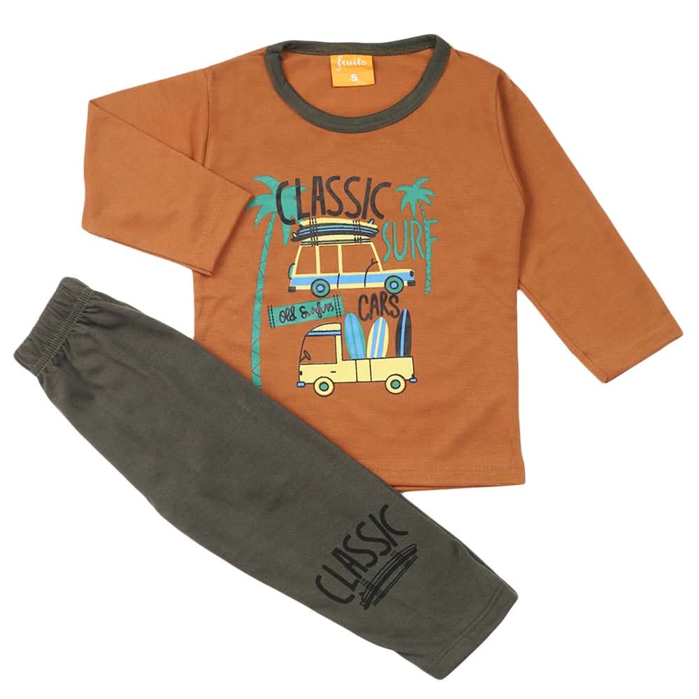 Boys Full Sleeves Suit - Brown, Boys Sets & Suits, Chase Value, Chase Value