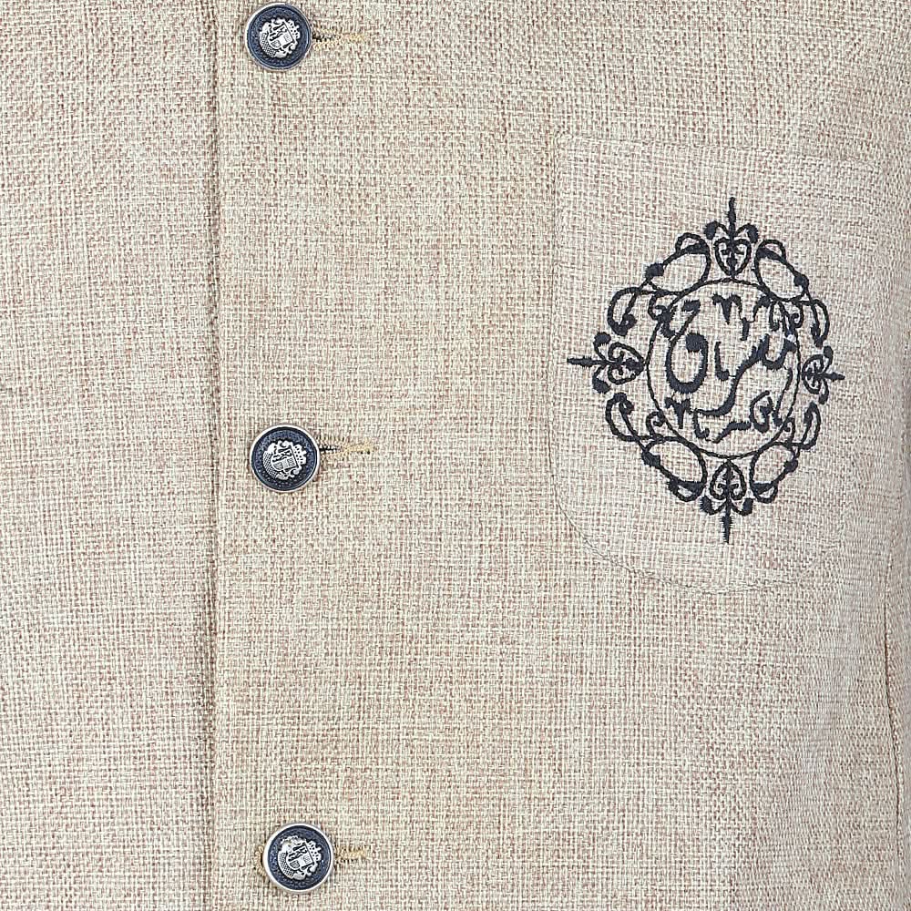 Men's Fancy Jute Waist Coat - Camel, Men, Waist Coats, Chase Value, Chase Value