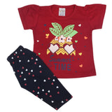 Newborn Girls Half Sleeves Suit - Maroon, Kids, Newborn Girls Sets And Suits, Chase Value, Chase Value