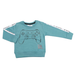 Boys Terry Sweatshirt - Sea Green, Kids, Boys Hoodies and Sweat Shirts, Chase Value, Chase Value