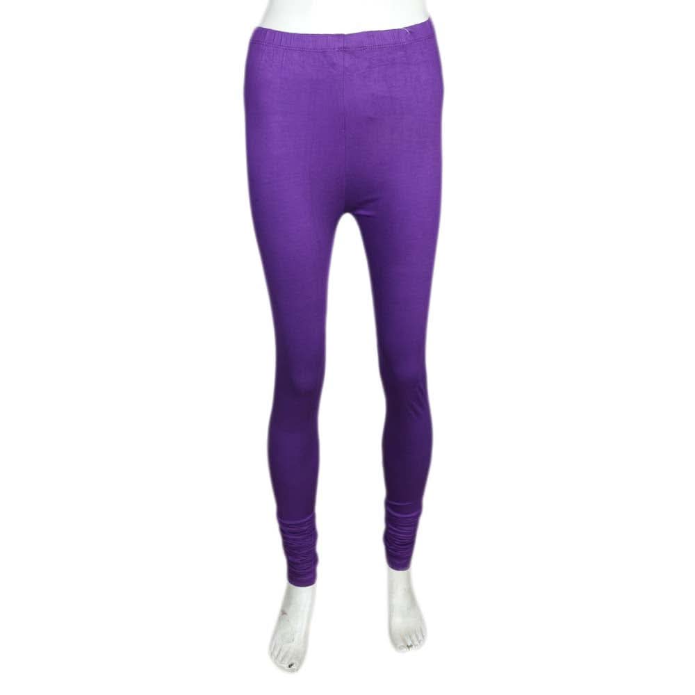 Women's Plain Tights - Purple, Women, Pants & Tights, Chase Value, Chase Value