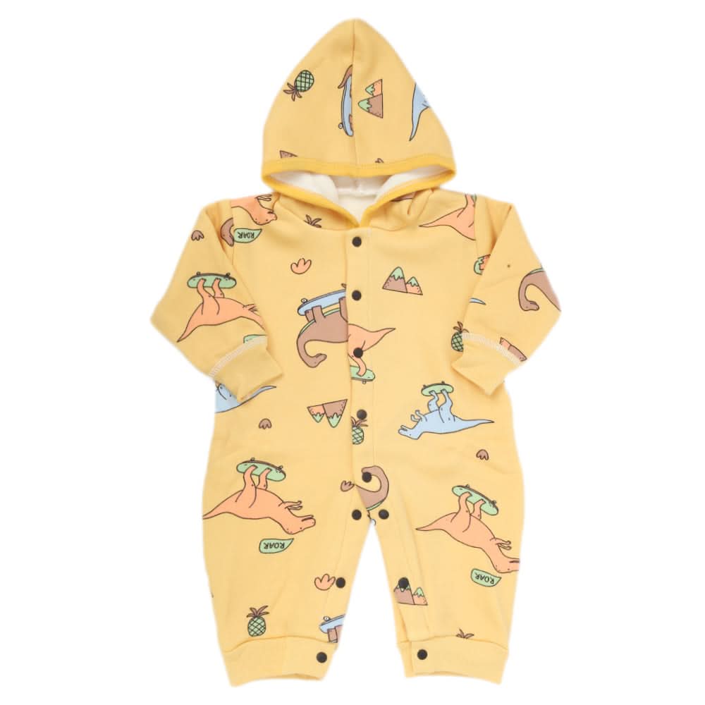 Newborn Boys Full Sleeves Romper - Yellow, Kids, NB Boys Rompers, Chase Value, Chase Value