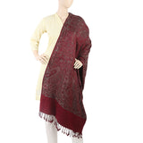 Women's Kastori Peoar Shawl - Maroon, Women, Shawls And Scarves, Chase Value, Chase Value
