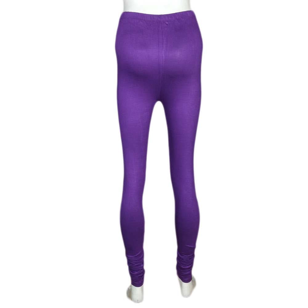 Women's Plain Tights - Purple, Women, Pants & Tights, Chase Value, Chase Value