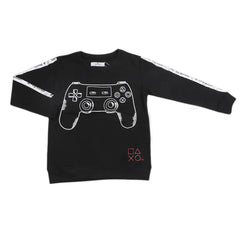 Boys Terry Sweatshirt - Black, Kids, Boys Hoodies and Sweat Shirts, Chase Value, Chase Value