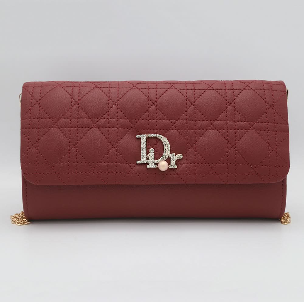Women's Fancy Clutch 6960 - Maroon, Women, Clutches, Chase Value, Chase Value