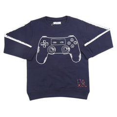 Boys Terry Sweatshirt - Navy Blue, Kids, Boys Hoodies and Sweat Shirts, Chase Value, Chase Value
