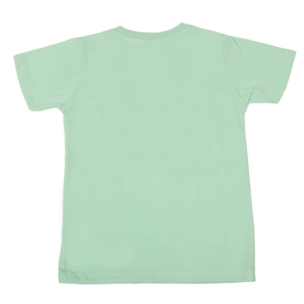 Boys Half Sleeves T-Shirt - Light Green, Kids, Boys T-Shirts, Chase Value, Chase Value