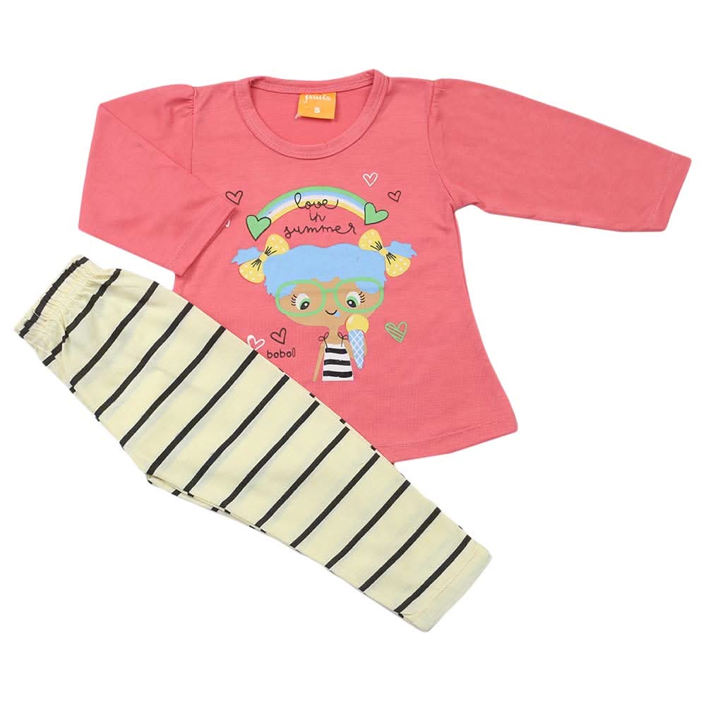 Girls Full Sleeves Suit - Dark Pink, Girls Suits, Chase Value, Chase Value