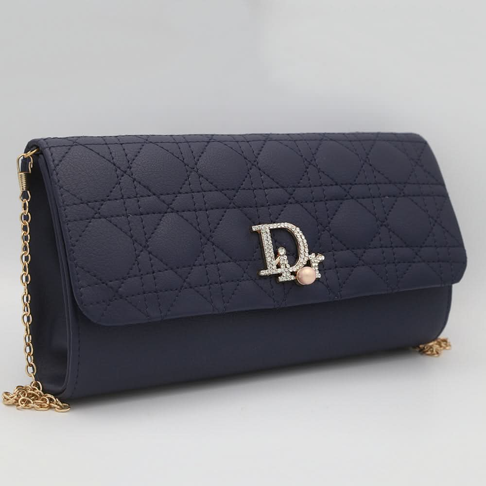 Women's Fancy Clutch 6960 - Navy Blue, Women, Clutches, Chase Value, Chase Value
