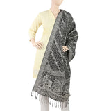 Women's 4 Border Polka Shawl - Black, Women, Shawls And Scarves, Chase Value, Chase Value