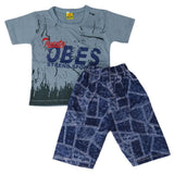 Boys Short Suit - Steel-Blue, Kids, Boys Sets And Suits, Chase Value, Chase Value