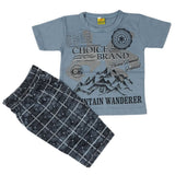 Boys Short Suit - Steel Blue, Kids, Boys Sets And Suits, Chase Value, Chase Value