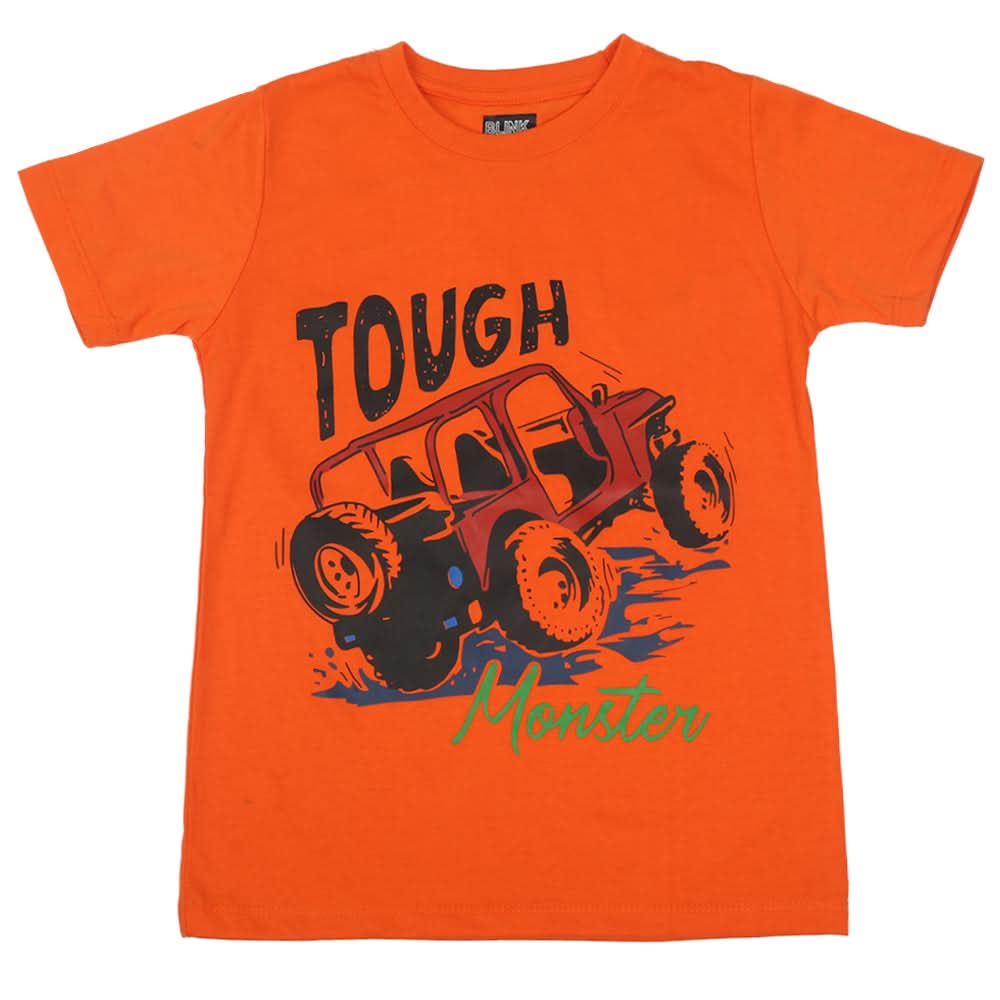 Boys Half Sleeves T-Shirt - Orange, Kids, Boys T-Shirts, Chase Value, Chase Value