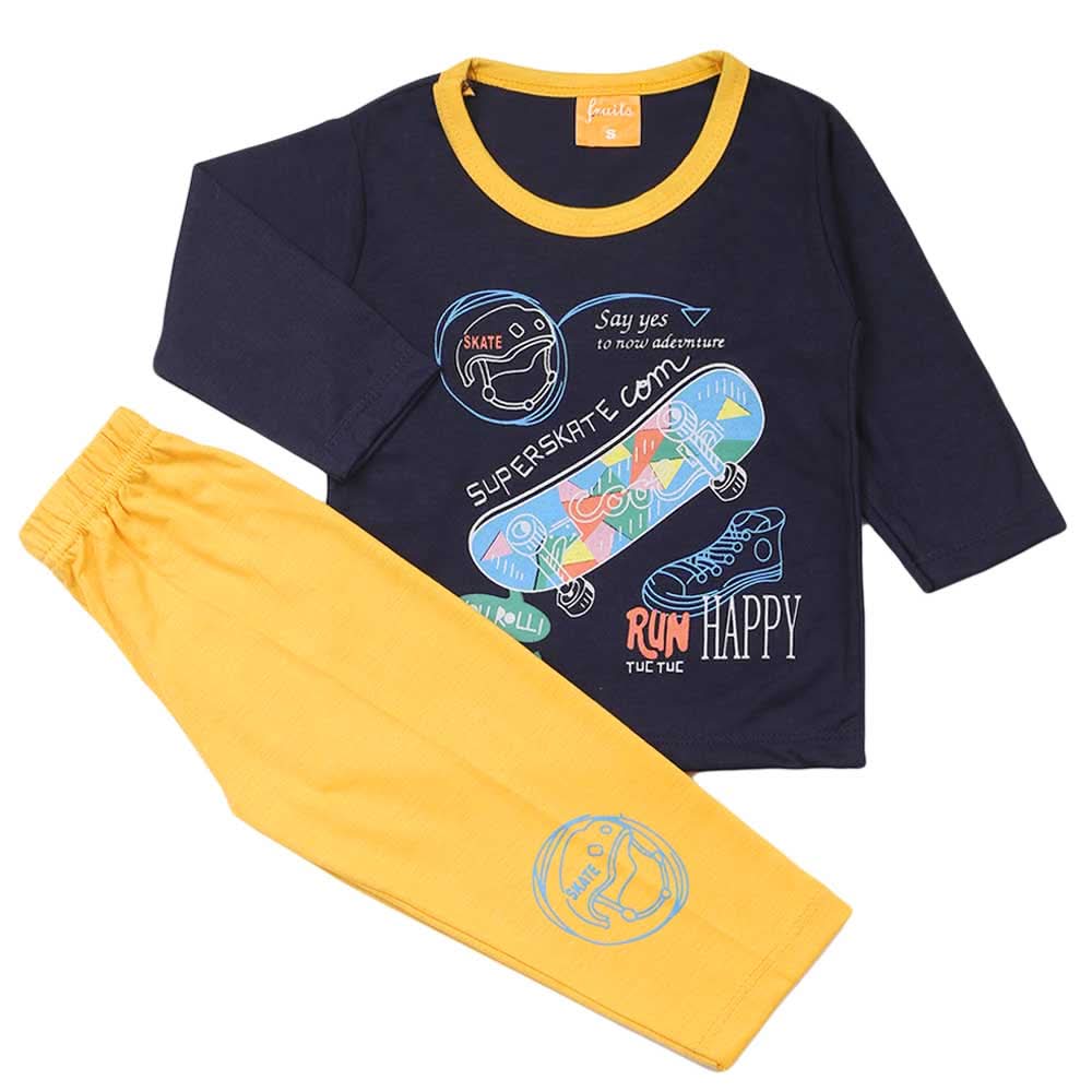 Boys Full Sleeves Suit - Navy Blue, Boys Sets & Suits, Chase Value, Chase Value