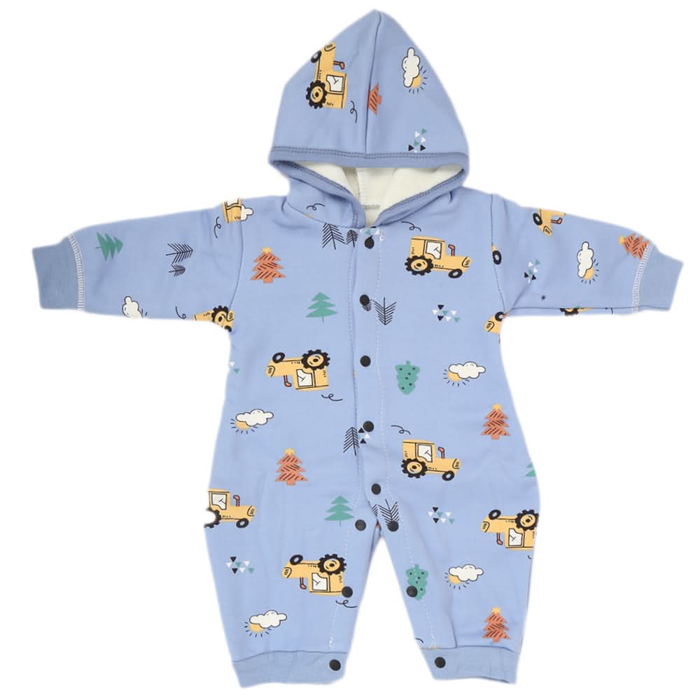 Newborn Boys Full Sleeves Romper - Blue, Kids, New Born Boys Rompers, Chase Value, Chase Value